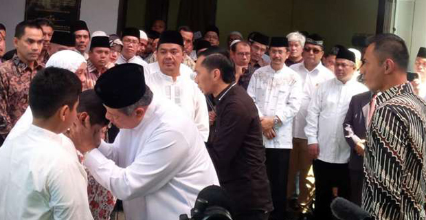 Susilo Bambang Yudhoyo " Berkat Jasa Husni Demokrasi Belakangan Ini Sudah Pesat "